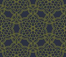 Abstract colorful doodle geometric flower seamless pattern. Floral background. Kaleidoscope mosaic, geo tile of thin line ornament. vector