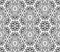 Abstract curly shapes seamless pattern. Swirl background. Ornamental backdrop. Cover, card. vector