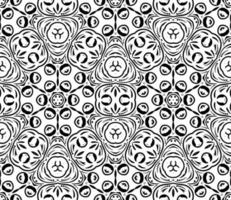 Abstract curly shapes seamless pattern. Swirl background. Ornamental backdrop. Cover, card. vector