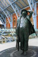 LONDON, UK, 2007. John Betjeman statue on display at St Pancras International Station photo