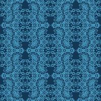 Abstract hand drawn doodle thin line wavy seamless pattern. Curly linear messy background. vector