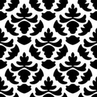 Colorful floral damask seamless pattern with curls, swirls. Curly background. vector