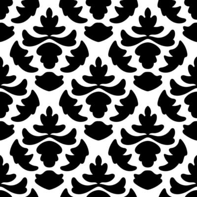 Colorful floral damask seamless pattern with curls, swirls. Curly background.