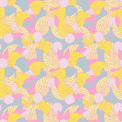 Doodle abstract colorful seamless pattern. Hand drawn background.