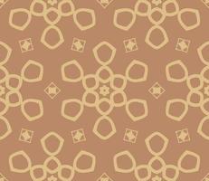 Abstract colorful doodle geometric flower seamless pattern. Floral background. Kaleidoscope mosaic, geo tile of thin line ornament. vector