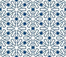 Abstract colorful doodle geometric flower seamless pattern. Floral background. Kaleidoscope mosaic, geo tile of thin line ornament. vector