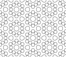 Abstract colorful doodle geometric flower seamless pattern. Floral background. Kaleidoscope mosaic, geo tile of thin line ornament. vector