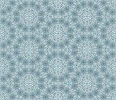 Abstract colorful doodle geometric flower seamless pattern. Floral background. Kaleidoscope mosaic, geo tile of thin line ornament. vector