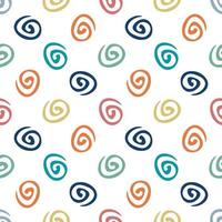 Swirl seamless geometric pattern. Seamless abstract spiral geometrical background. Infinity geometric pattern. vector