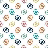 Swirl seamless geometric pattern. Seamless abstract spiral geometrical background. Infinity geometric pattern. vector