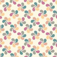 Abstract colorful seamless pattern with swirls. Abstract flowers on a white background. vector