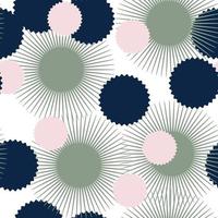 Abstract seamless pattern, geometric background with random shapes, circles, stars. vector