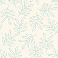 Floral seamless pattern with branches and leaves. vector