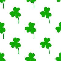 Clover seamless pattern. Floral element. St. Patrick's day background. vector