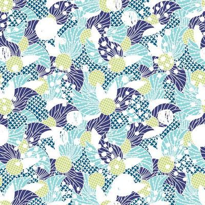 Doodle abstract colorful seamless pattern. Hand drawn background.
