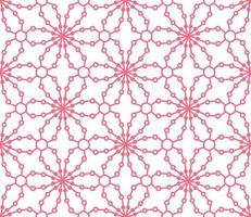 Abstract colorful doodle geometric flower seamless pattern. Floral background. Kaleidoscope mosaic, geo tile of thin line ornament. vector