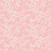 Abstract  hand drawn doodle thin line wavy seamless pattern. Curly linear messy background. vector