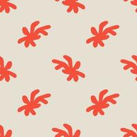 Matisse organic shapes, splashes seamless pattern. Fantasy creative background. Uneven shapes. vector