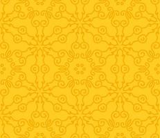 Abstract colorful doodle geometric flower seamless pattern. Floral background. Kaleidoscope mosaic, geo tile of thin line ornament. vector