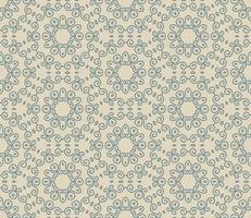 Abstract colorful doodle geometric flower seamless pattern. Floral background. Kaleidoscope mosaic, geo tile of thin line ornament. vector
