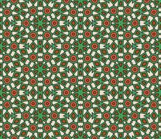 Abstract colorful doodle geometric flower seamless pattern. Floral background. Kaleidoscope mosaic, geo tile of thin line ornament. vector