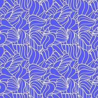 Cute linear wavy doodle seamless pattern. Hand drawn stripped background. Infinity geometric wrapping paper, fabric, textile. vector