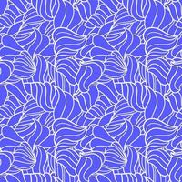 Cute linear wavy doodle seamless pattern. Hand drawn stripped background. Infinity geometric wrapping paper, fabric, textile. vector