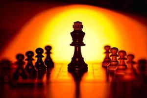 Chess pieces abstract photo