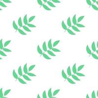 Cute colorful floral seamless pattern with branches and leaves. Doodle forest background. vector