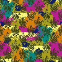 de patrones sin fisuras florales con hojas de otoño grunge árbol en el fondo. papel de regalo floral realista. vector