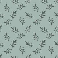 Tropical background with hand drawn palm leaves. Tropic seamless pattern. vector