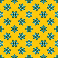 Seamless pattern with colorful geometric flowers. Floral ornament background. vector