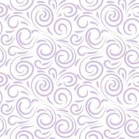 Abstract hand drawn doodle thin line wavy seamless pattern. Curly linear messy background. vector