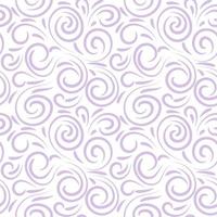 Abstract hand drawn doodle thin line wavy seamless pattern. Curly linear messy background. vector