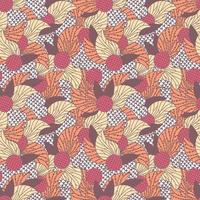 Doodle abstract colorful seamless pattern. Hand drawn background. vector