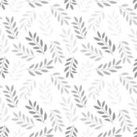 Floral seamless pattern with branches and leaves. vector