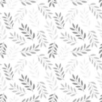 Floral seamless pattern with branches and leaves. vector