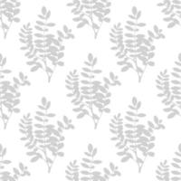 Tree leaves and branches seamless pattern. Floral background, wrapping paper, wallpaper, fabric. vector