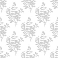 Tree leaves and branches seamless pattern. Floral background, wrapping paper, wallpaper, fabric. vector