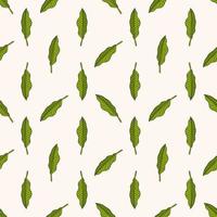 Tropical background with  hand drawn palm leaves on white. Tropic seamless pattern. vector