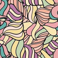 Cute linear wavy doodle seamless pattern. Hand drawn stripped background. Infinity geometric wrapping paper, fabric, textile. vector