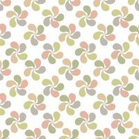 Abstract colorful seamless pattern with swirls. Abstract flowers on a white background. vector