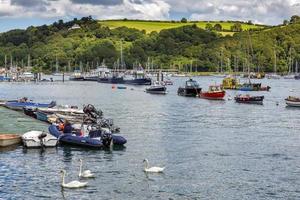 DARTMOUTH, DEVON, UK, 2012. Scenic View up the River Dart photo
