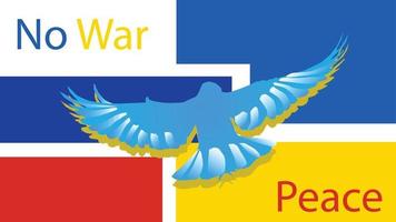 signo o símbolo de paz.no hay guerra para rusia y ucrania