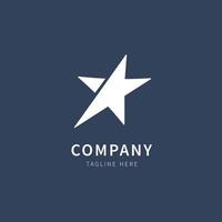 Star logo Vector Template with white star symbol for any business