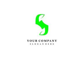 LETTER S  NATURE COMPANY LOGO... vector