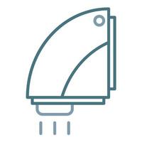 Hand Dryer Line Two Color Icon vector