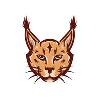 Caracal or Lynx Head Logo