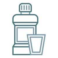 Mouthwash Line Two Color Icon vector