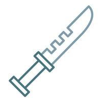 Knife Line Two Color Icon vector